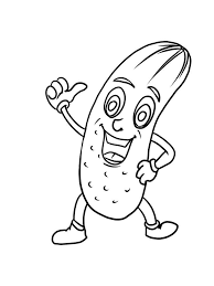 Printable Cucumber Coloring Pages Free Download Cucumber Is Included In Annual Short Lived Fruit Vegetable Crops Such As Eggplant Pumpkin Tomatoes Bitter