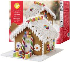 Gingerbread house kit shopping guide. Amazon Com Gingerbread House Kit Big Christmas Traditional Gingerbread House Decorating Kit Pre Assembled Includes Ready House 3 Types Of Candies White Icing Decorating Bag Tip Bundled With 4 Sewanta Candy