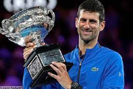 Novak djokovic celebrates after winning his ninth australian open title. En Titre Champion Novak Djokovic Is Already At The Australian Open