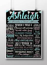 Decoration Birthday Poster Board Ideas Sweet 16 Birthday Board Poster Custom For Any Age Gender Unique 16th Birthday Party Decor Signs Sweet 16 Birthday Sweet 16 Birthday Party 16th Birthday Party