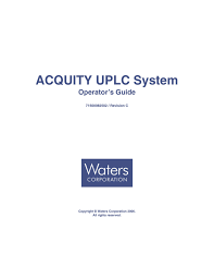 D3 wizard leveling guide s23 | 2.7. Acquity Uplc System Operator S Guide