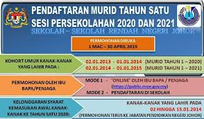 Borang pendaftaran kemasukan murid tahun 1 ambilan 2020 dan 2021 online.perhatian buat ibu bapa/ penjaga yang ingin mendaftar anak ke sekolah rendah kerajaan tahun 2020 dan 2021 nanti. Pendaftaran Laman Rasmi Sekolah Kebangsaan Senai Utama Facebook