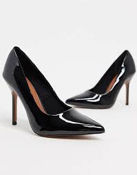 Find the latest high heels from your favorite brands. Asos Design Phoenix Pointed High Heeled Court Shoes In Black Patent Asos