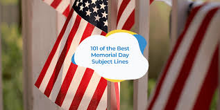 Try this collection of activities and patriotic ideas to help you celebrate the men and women who serve our country. 101 Of The Best Memorial Day Email Subject Lines Smartrmail