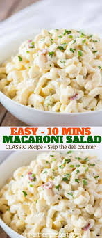 My best macaroni salad recipe is quick and easy to make with just a few simple ingredients. Easy Macaroni Salad Dinner Then Dessert