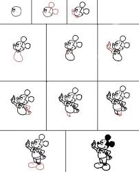 Mickey Mouse Tekenen Cartoon Drawings Drawing Lessons Disney Drawings