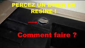 Comment Percez Un Evier En Resine Afin D Installer La Robinetterie Youtube