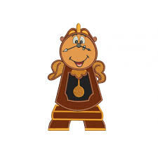 400 x 570 6 2. Cogsworth Beauty And The Beast Applique Design