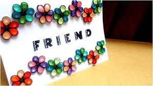 These are the valentines cards you've been looking for! Quilled Friendship Day Card Art Platter Quilling Flower Designs Friendship Day Cards How To Make Greetings