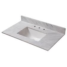31 x 22 bathroom vanity top rectangle undercounter bathroom sink carrara marble white lavatory vanity with sink 8 3 holes faucet natrual marble for bathroom cabinet with overflow 5.0 out of 5 stars 1. Vanity Tops You Ll Love In 2021 Wayfair