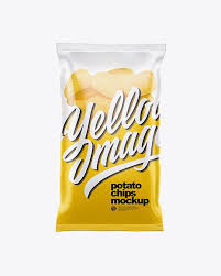 Clear Plastic Bag With Potato Chips Mockup In Bag Sack Mockups On Yellow Images Object Mockups In 2020 Mockup Free Psd Mockup Free Download Free Psd Mockups Templates