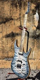 Black And White Ebony Fretboard Black Water Guitars Love That Pail Moon Ebony Fretboard Music Guitar Cool Guitar Guitar