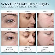 Amazon.com: GYH LED Face Mask Light Therapy, Red Light Therapy for Face,  Wireless High Dose Green, Blue, Infrared Light Therapy Mask for Skin Care &  Anti-wrinkles, Cloud-SSS : Beauty & Personal Care