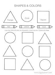 Let your child color, draw, and count her way to understanding shapes with these math worksheets. Shapes And Colors Preschool Worksheet Http Www Nationalkindergartenreadiness Shape Worksheets For Preschool Shapes Worksheet Kindergarten Shapes Preschool