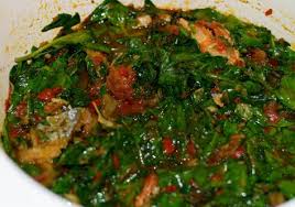 Mixed Vegetable Sauce Spinach Ugu Kale Choko African Cooking Nigerian Soup Recipe African Food