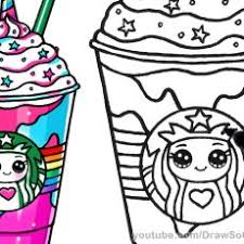 Coloring book pages lovely vector cute baby unicorn kids page stock queens style picture. Starbucks Unicorn Frappuccino Starbucks Kawaii Cute Coloring Pages Novocom Top