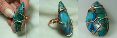I guess this is sedimentary rock, but i don't think i've ever seen (in person) one with such a clean dividing like between the colours. Wire Wrapped Ring Tutorial