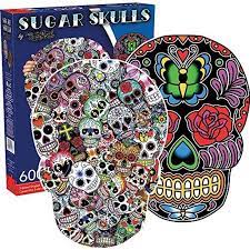 Maybe you would like to learn more about one of these? Aquarius Sugar Skulls 2 Sided Shaped Jigsaw Puzzle Walmart Com Walmart Com