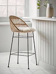 rounded wicker counter stool wicker