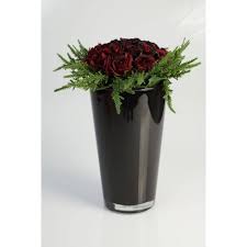 Flower food in vase inspirational glass bottle vase 4 5 1410 psh vases small bud 5in title: Flower Glass Vase Sally Black 9 22cm O 5 1 13cm Buy At Artplants Online Shop