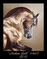 Arabian Gold By Julyart On Deviantart Horses Horse Painting Horse Photography