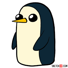 For a kids' cartoon, cartoon network's adventure time has some surprisingly deep moments and seriously real life advice. How To Draw Gunter From Adventure Time Sketchok