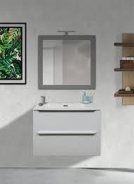 (0) specchio space 90x90cm led. Mobile Bagno Sospeso 70cm Mobile Bagno Bianco Vepor