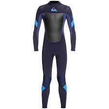 quiksilver youth syncro 3 2 back zip wetsuit