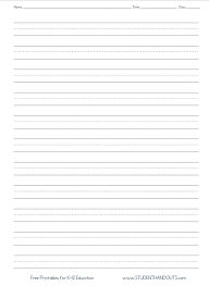 Full Page Writing Paper No Picture Appropriate For Second Grade From Studentha Paper Diy Kindergarten Writing Paper Writing Paper Second Grade Writing