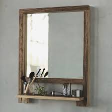 Design Sleuth 5 Bathroom Mirrors With Shelves Remodelista Wood Framed Bathroom Mirrors Bathroom Mirror With Shelf Mirror With Shelf