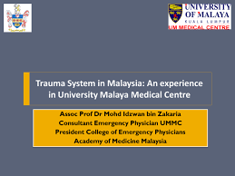 When do i need to check credentials? Trauma System In Malaysia An Experience In University Malaya Medical Centre