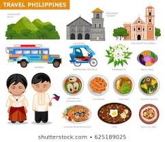 Travel To Philippines Set Of Traditional Cultural Symbols Cuisine Architecture A Collection Of Col Philippines Culture Filipino Culture Philippines Tourism