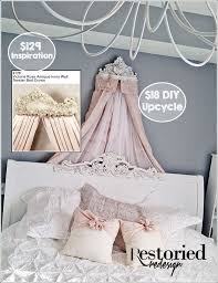 My Hobby Lobby Shelf To Bed Crown Diy Upcycle Restoried Redesign Bed Crown Bed Crown Canopy Diy Bed