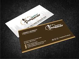 Maintaining a positive connection with clients and business associates is vital to keeping a business afloat. Masculine Bold Sporting Good Business Card Design For Outdoor Pro Gear By Sandaruwan Design 12756424