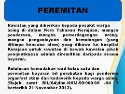 Jika anda mempunyai masalah segera ke klinik psikiatri terdekat. Taklimat Pelaksanaan Caj Baru Perubatan Bagi Warga Asing