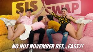 Its No Nut November but that Means Nothing to These Naughty Step Sisters -  Sisswap Orgy