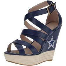 Dallas Cowboys Cuce Shoes Women S Wedge Espadrille Navy Dallas Cowboys Shoes Dallas Cowboys Women Dallas Cowboys Outfits