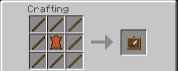 Add the sticks and leather to the menu Item Frame Minecraft Pc Wiki Fandom