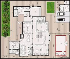 مخطط الفيلا رقم التصميم A4 من مبادرة بيتى 681 متر مربع 5 غرف نوم Model House Plan Modern Floor Plans Architectural House Plans