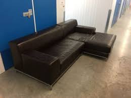 Schwarzes Ikea Ledersofa In Berlin Friedrichshain Ikea Ledersofa Ledersofa Ikea