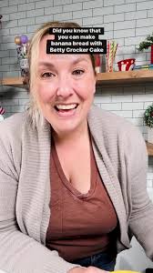 Did you know you can make BANANA BREAD with Betty Crocker CAKE MIX? Mind  blowing