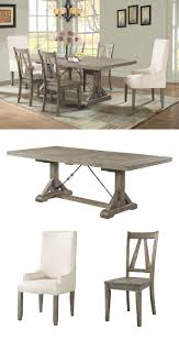 Dressed In A Smokey Ash Finish The Finn Dining Room Set Is The Perfect Addition To Any Home He Back Of The Fou Wooden Side Chairs Home Decor Dining Room Table