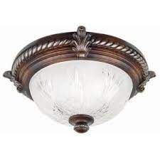 Hampton bay led ceiling lights. Hampton Bay Bercello Estates 2 Light Volterra Bronze Flush Mount 08058 At The Home Depot Mobile Flush Mount Lighting Ceiling Lights Hampton Bay