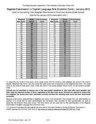 51 unfolded english regents conversion chart