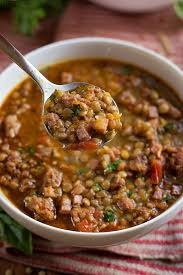 Carrabba S Sausage Lentil Soup Life Made Simple Recipe Lentil Soup Recipes Soup Appetizers Lentil Recipes
