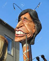 Il devint bourgmestre de mons. Aalst Belgien 20 Februar 2012 Ein Belgischer Premierminister Elio Di Rupo Karikatur Wahrend Der Jahrlichen Karnevalsumzug Der Karneval Wird Von Der Unesco Als Ein Ereignis Des Immateriellen Kulturerbes Anerkannt Lizenzfreie