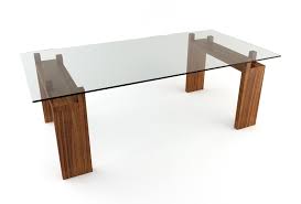 Dining table with tempered glass top is very fashionable and durable both. Wood Base Glass Top Dining Table Ideas On Foter