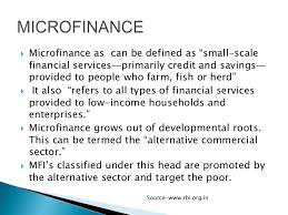 Additionally, some microfinance institutions provide financial and business education in order to best position their clients for starting up a small business or to act efficiently as an entrepreneurentrepreneuran entrepreneur is a person who starts, designs, launches. Micro Finance Institution Mf Is 20 26 36 49 69