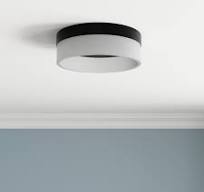 Origin 21 Lynnpark 1 -Light 7-in Matte Black Integrated LED Flush Mount  Light