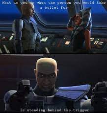 Cyare A Rexsoka Swtcw Fanfic 43 Wattpad In 2021 Funny Star Wars Memes Star Wars Pictures Star Wars Books